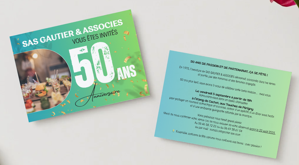 SAS Gautier & Associés — 50 ans (Bagnizeau)